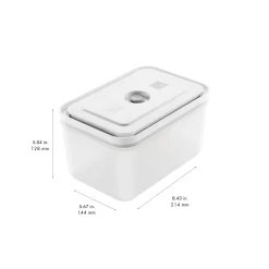 Bo&icirc;te sous vide L, Plastique, semi transparent-Gris