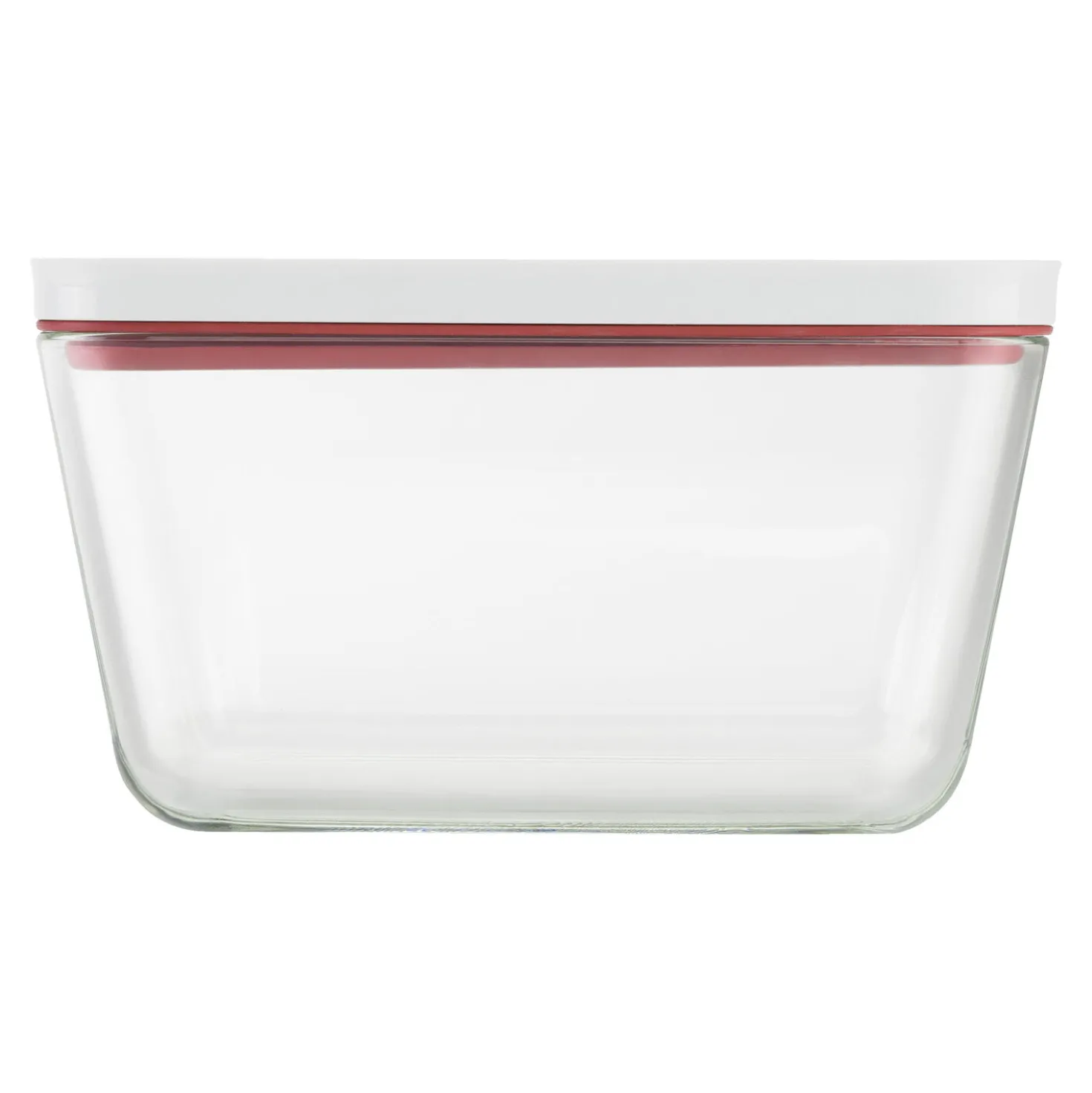 Boîte sous vide L, Verre, Rouge