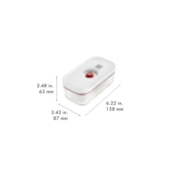 Bo&icirc;te sous vide S, Verre, Rouge