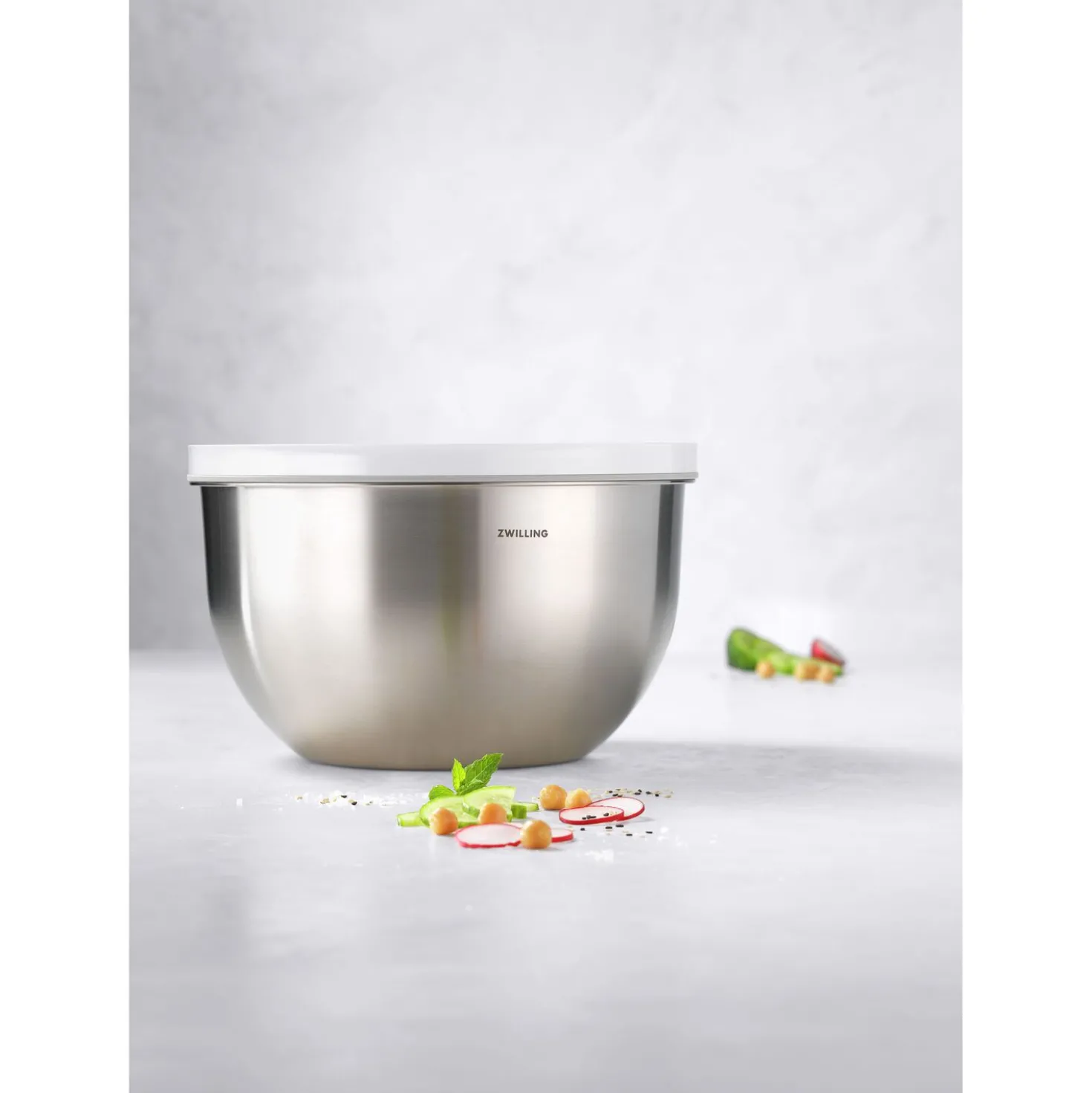 Bol sous vide L / 24 cm, Acier inoxydable, Argent