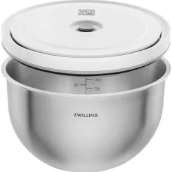 Bol sous vide M / 18 cm, Acier inoxydable, Argent