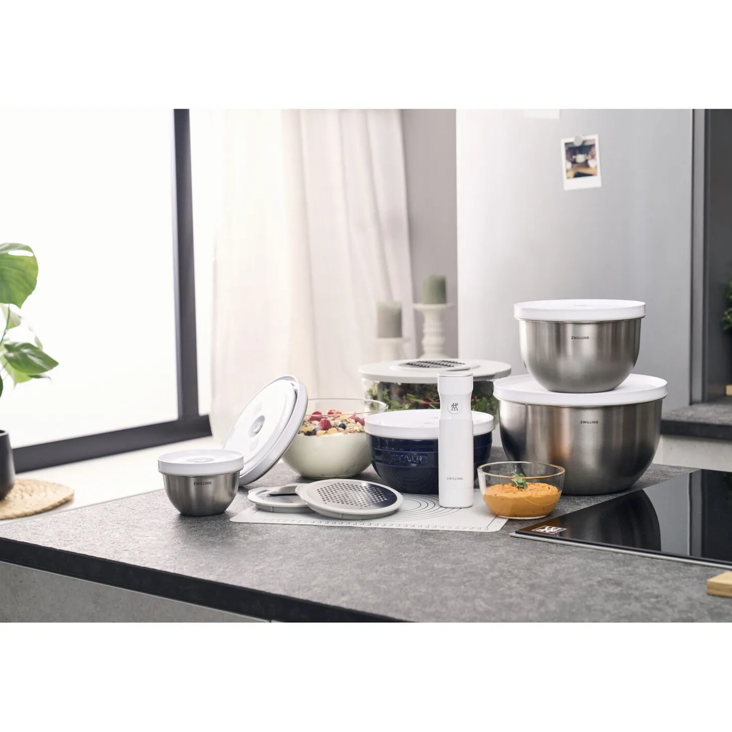 Bol sous vide M / 18 cm, Verre, Transparent
