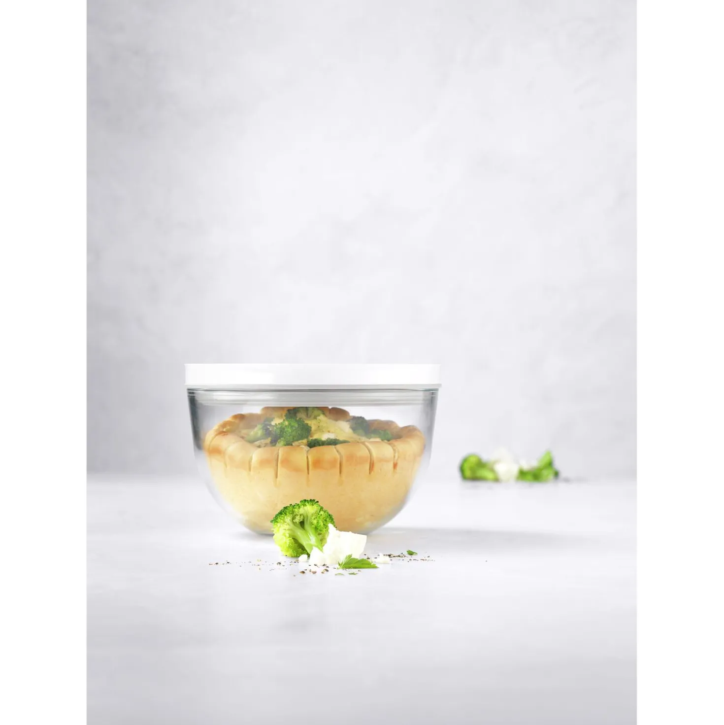 Bol sous vide M / 18 cm, Verre, Transparent