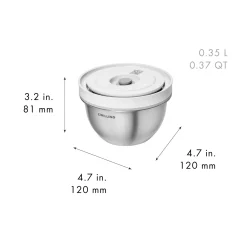Bol sous vide S / 12 cm, Acier inoxydable, Argent