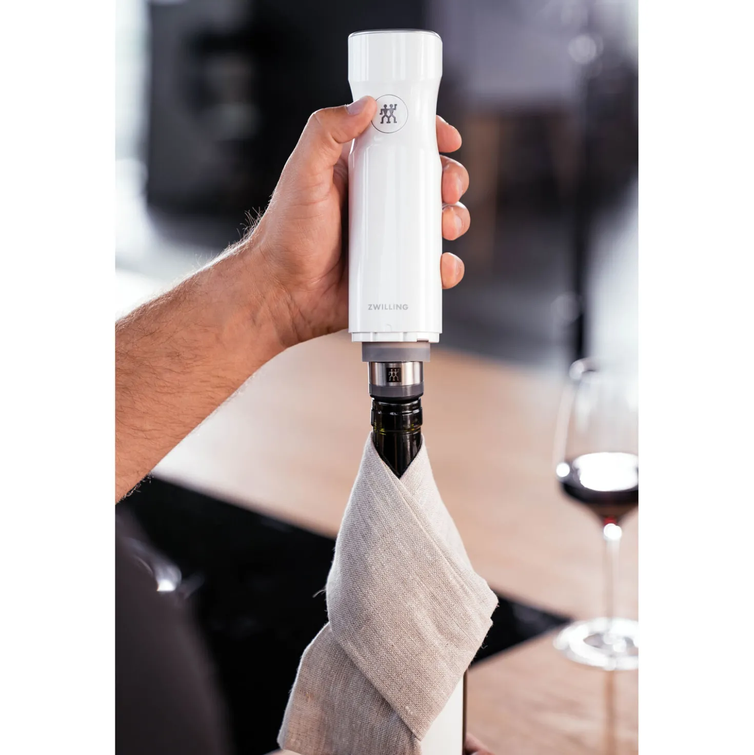 Bouchon de vin sous vide, Gris