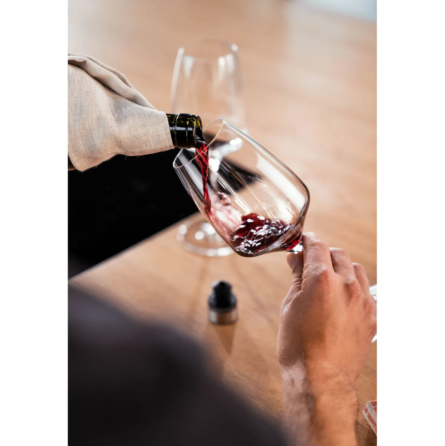 Bouchon de vin sous vide, Gris