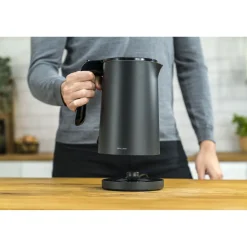 Bouilloire électrique, 1 l, Noir mat