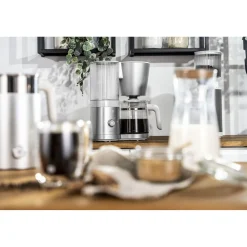 Cafetière avec filtre, 1,5 l, Blanc argenté
