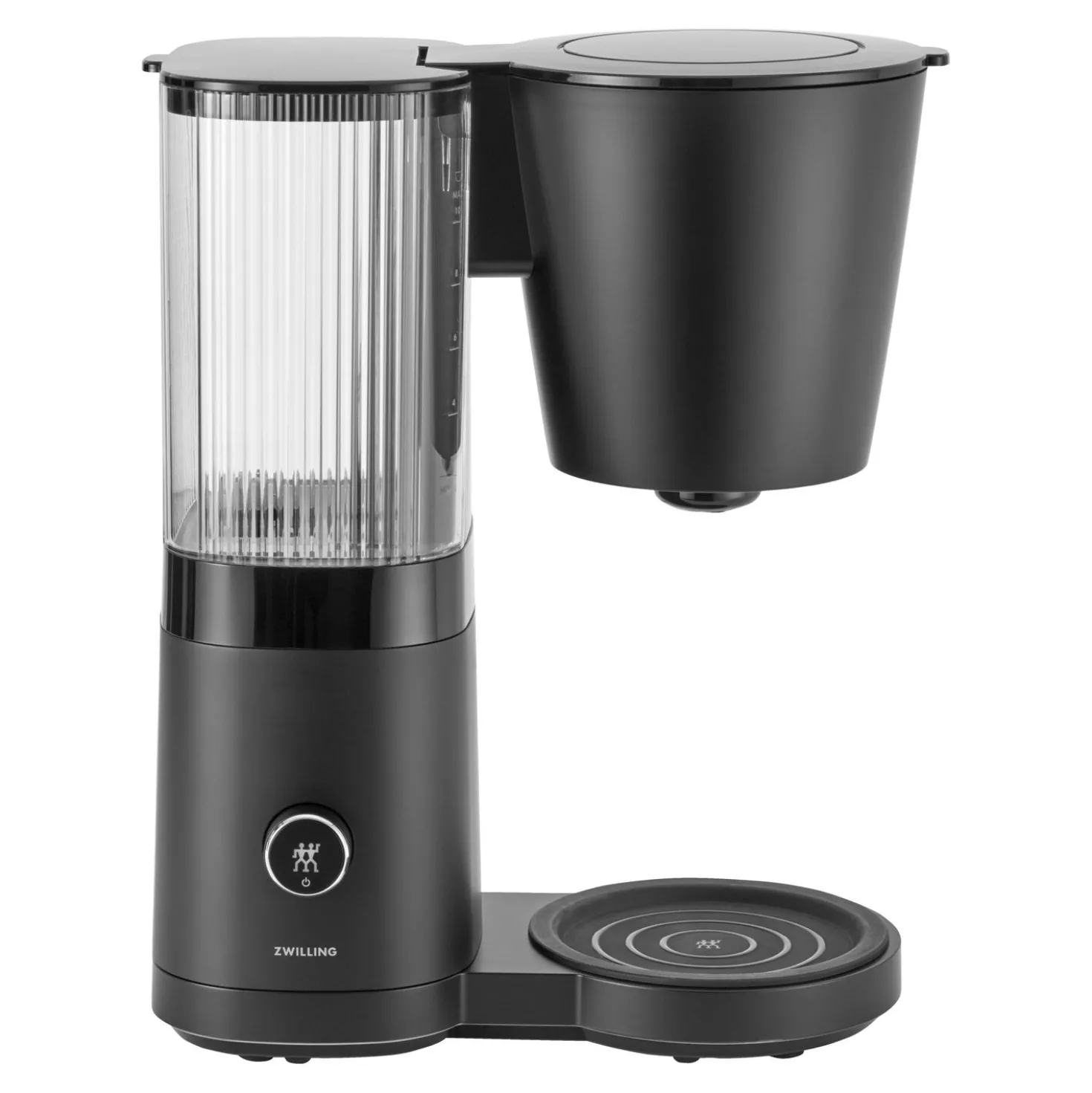 Cafetière avec filtre thermos, 1,25 l, Noir mat