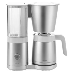 Cafetière avec filtre thermos, 1,25 l, Blanc argenté