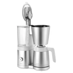 Cafetière avec filtre thermos, 1,25 l, Blanc argenté