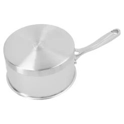 Casserole avec couvercle 14 cm, Inox 18/10, Argent