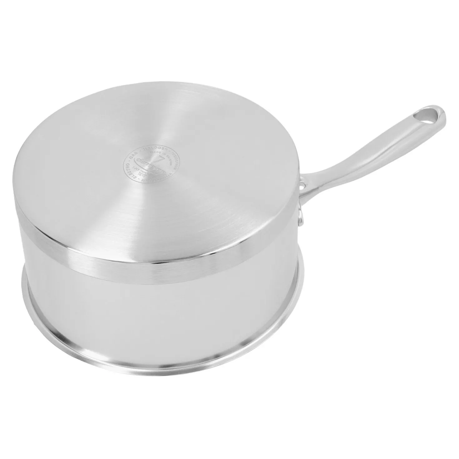 Casserole avec couvercle 16 cm, Inox 18/10, Argent