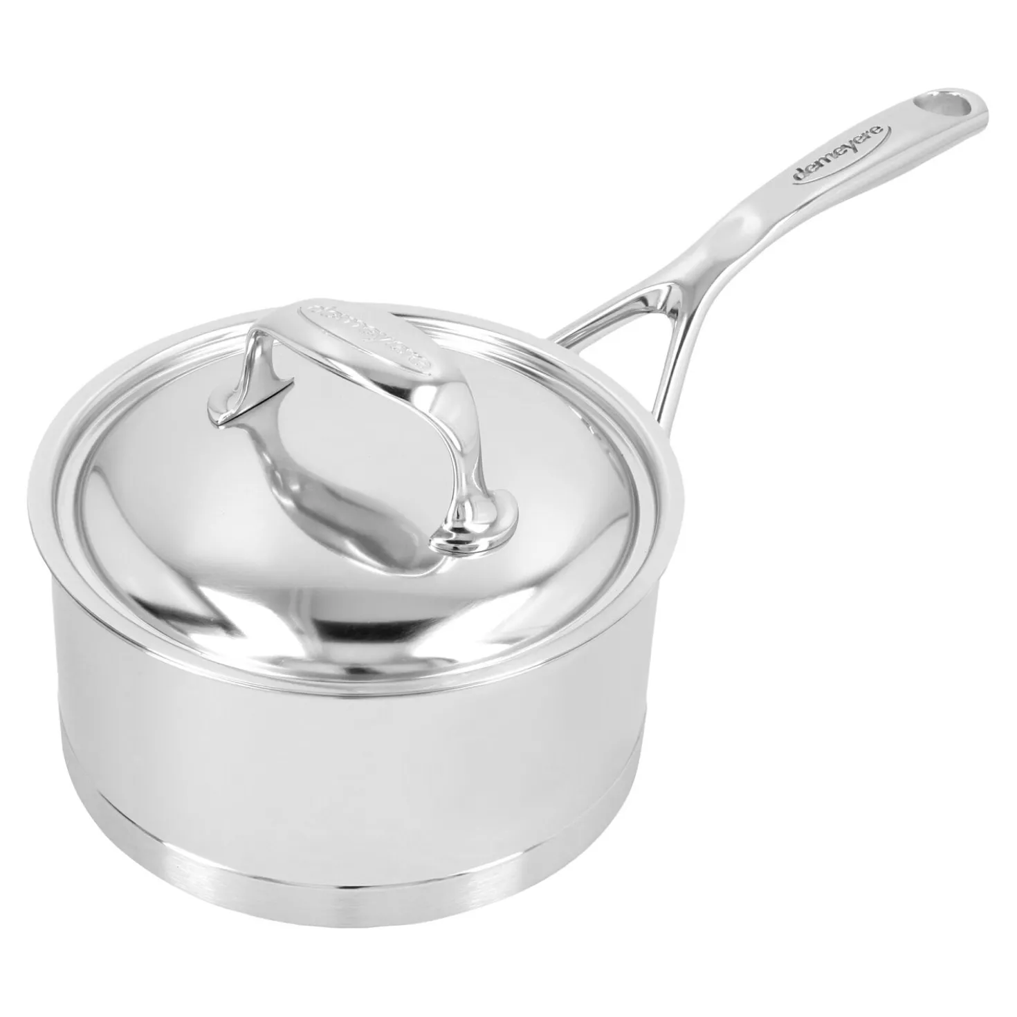 Casserole avec couvercle 16 cm, Inox 18/10, Argent