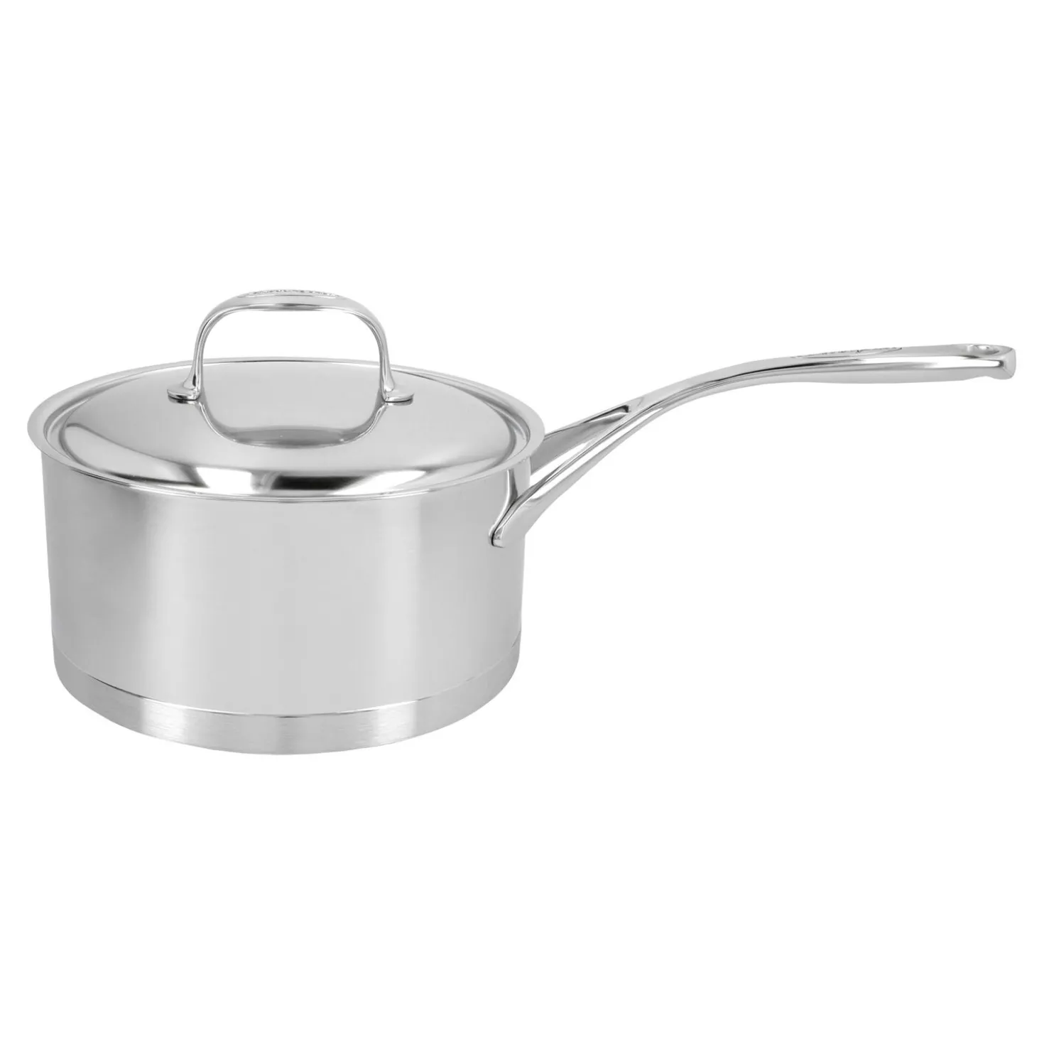 Casserole avec couvercle 20 cm, Inox 18/10, Argent