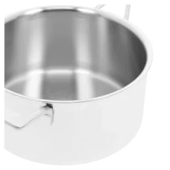 Casserole avec couvercle 22 cm, Inox 18/10, Argent