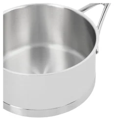 Casserole sans couvercle 16 cm, Inox 18/10, Argent