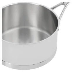 Casserole sans couvercle 18 cm, Inox 18/10, Argent