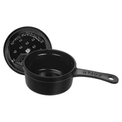 Casserolette 10 cm, Fonte, Noir mat