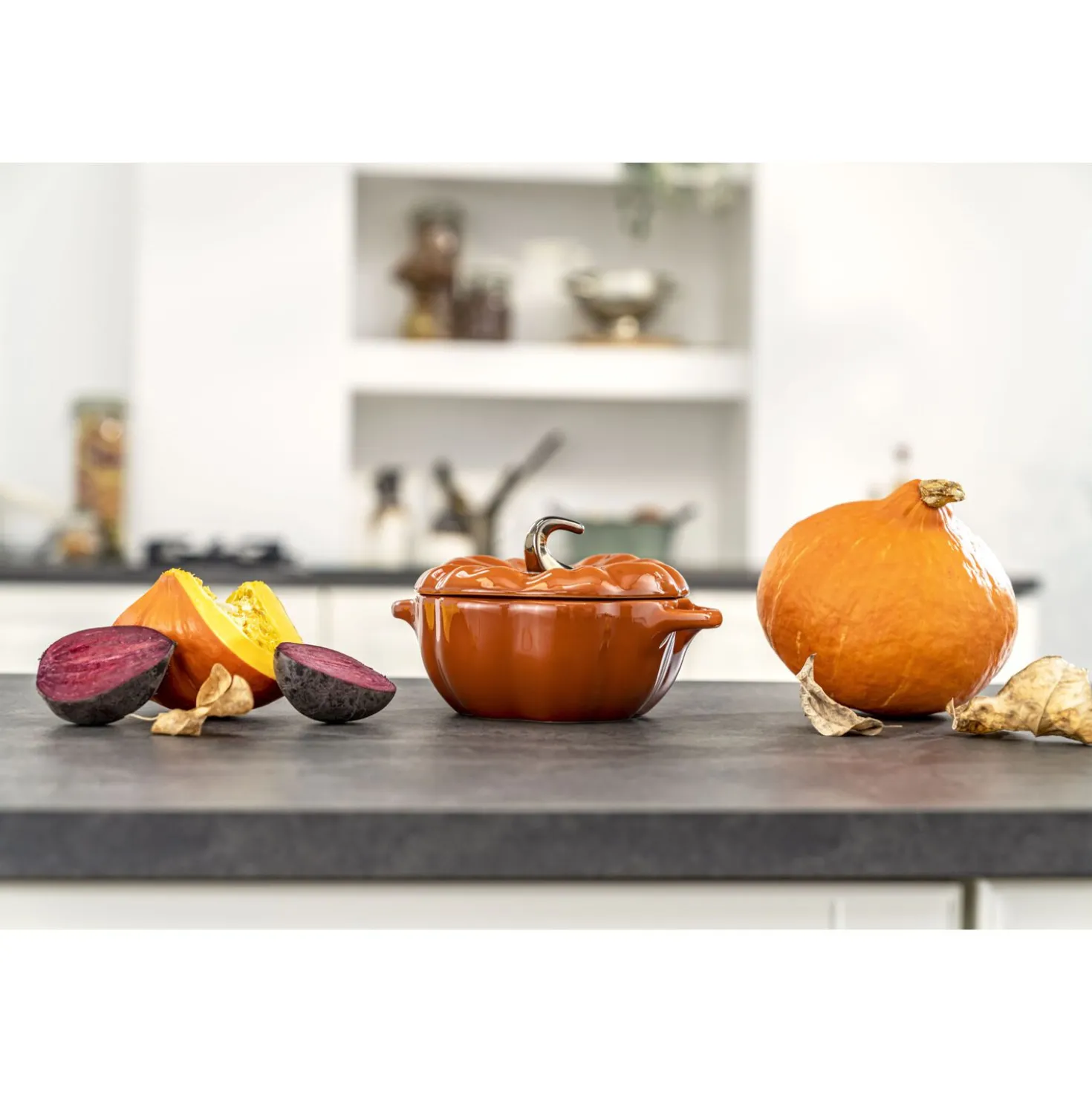 Cocotte 15 cm, Citrouille, Cannelle, Céramique