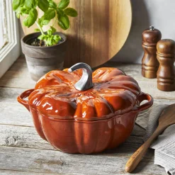 Cocotte 24 cm, Citrouille, Cannelle, Fonte