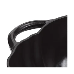 Cocotte 24 cm, Citrouille, Noir mat, Fonte