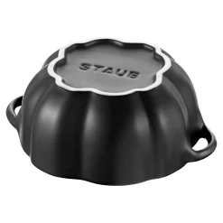 Cocotte 15 cm, Citrouille, Noir mat, Céramique