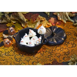 Cocotte 15 cm, Citrouille, Noir mat, Céramique