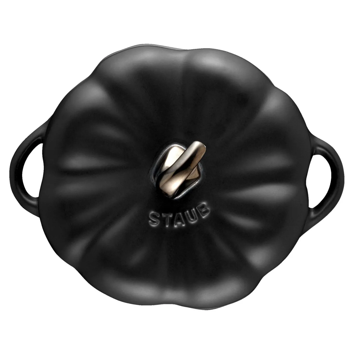 Cocotte 12 cm, Citrouille, Noir mat, Céramique