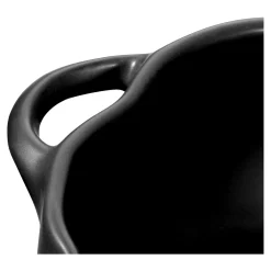 Cocotte 12 cm, Citrouille, Noir mat, Céramique