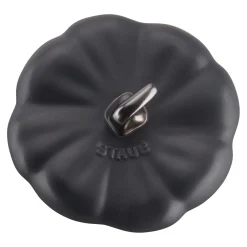 Cocotte 12 cm, Citrouille, Noir mat, Céramique
