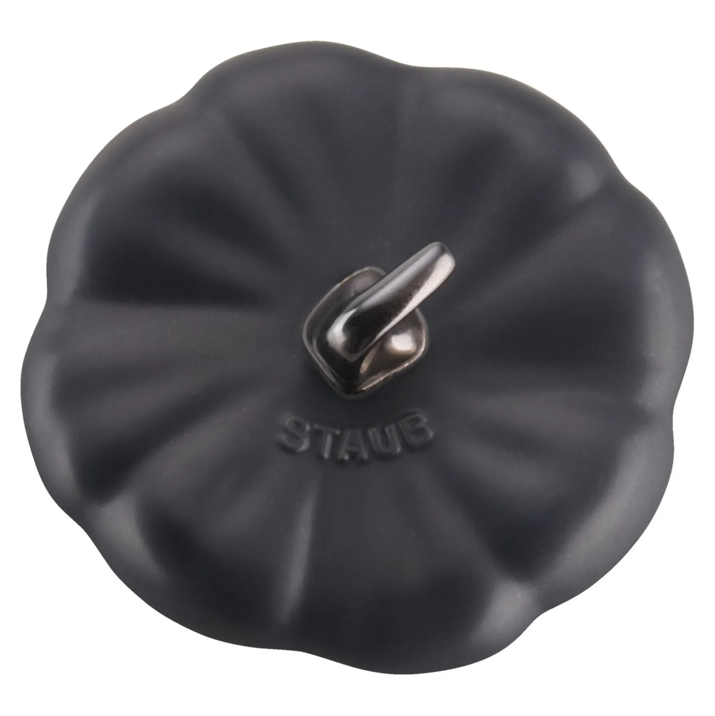 Cocotte 12 cm, Citrouille, Noir mat, Céramique