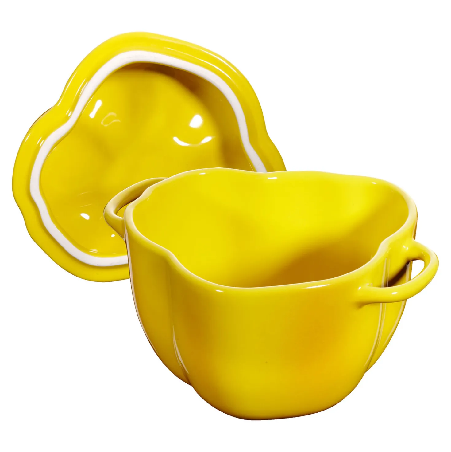 Cocotte 11 cm, Jaune, Céramique