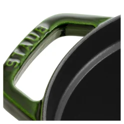 Cocotte 29 cm, Ovale, Basilic, Fonte