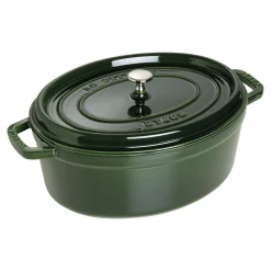 Cocotte 33 cm, Ovale, Basilic, Fonte