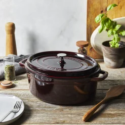 Cocotte 31 cm, Ovale, Grenadine, Fonte
