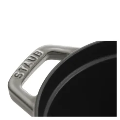 Cocotte 31 cm, Ovale, Gris graphite, Fonte