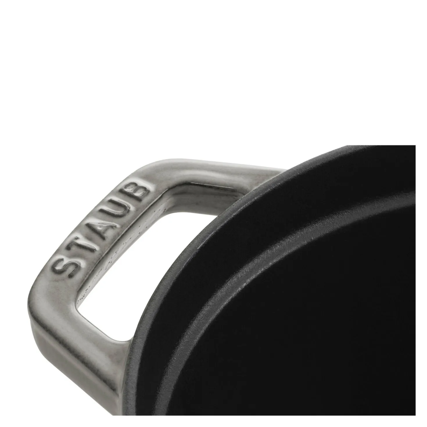 Cocotte 31 cm, Ovale, Gris graphite, Fonte