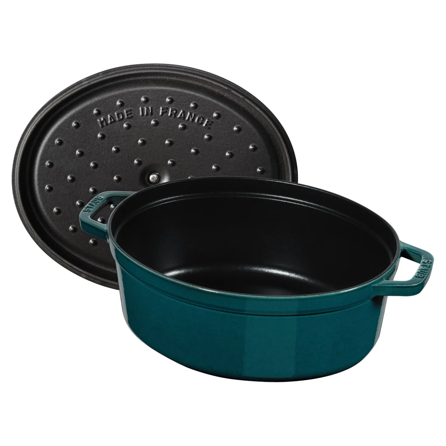 Cocotte 31 cm, Ovale, La Mer, Fonte