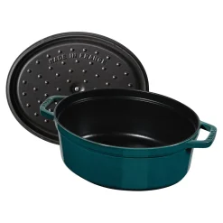 Cocotte 33 cm, Ovale, La Mer, Fonte