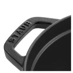 Cocotte 27 cm, Ovale, Noir mat, Fonte