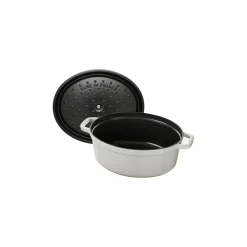 Cocotte 27 cm, Ovale, Truffe blanche, Fonte