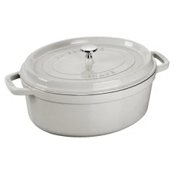 Cocotte 23 cm, Ovale, Truffe blanche, Fonte