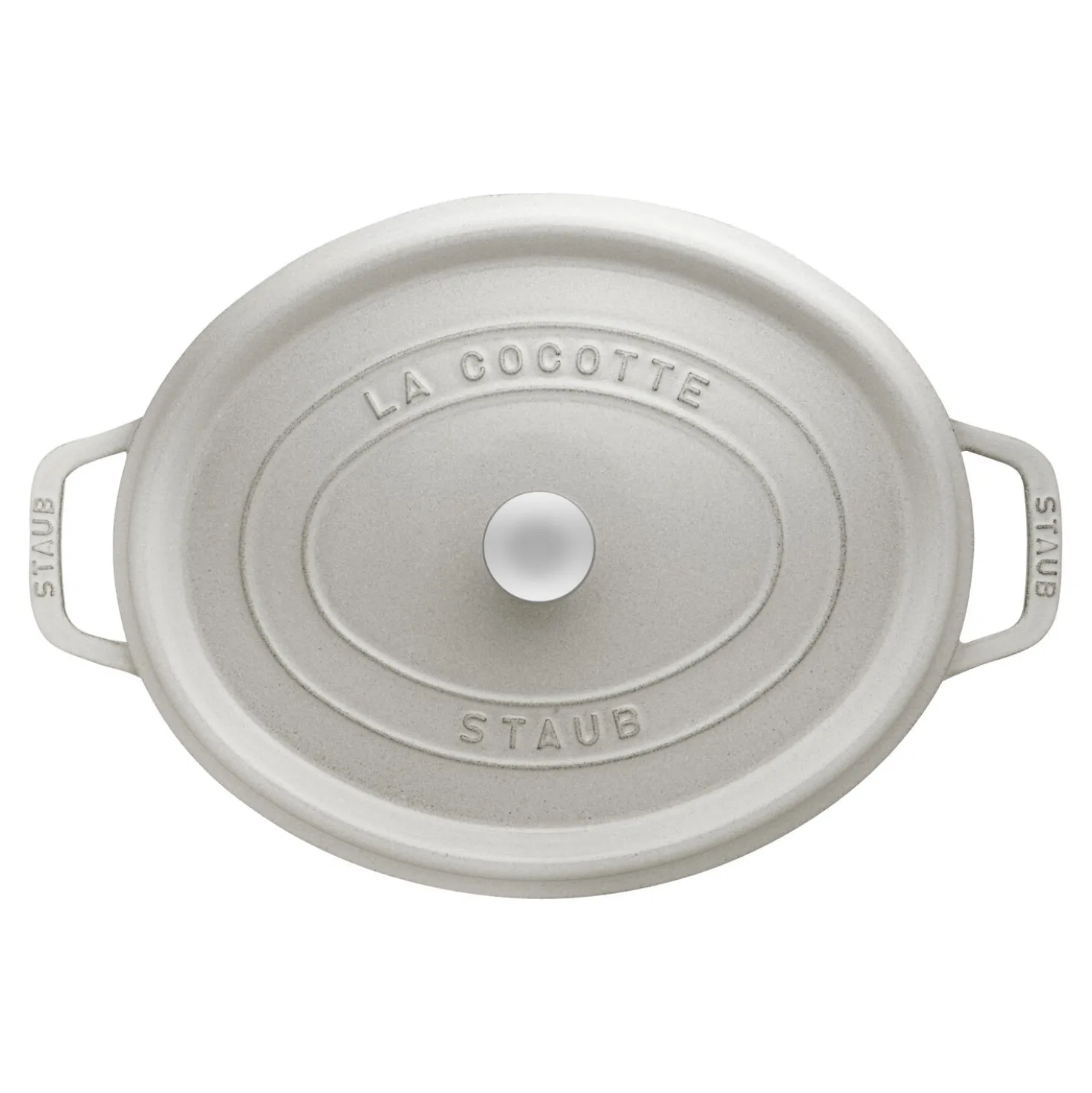 Cocotte 37 cm, Ovale, Truffe blanche, Fonte