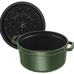 Cocotte 28 cm, Rond(e), Basilic, Fonte