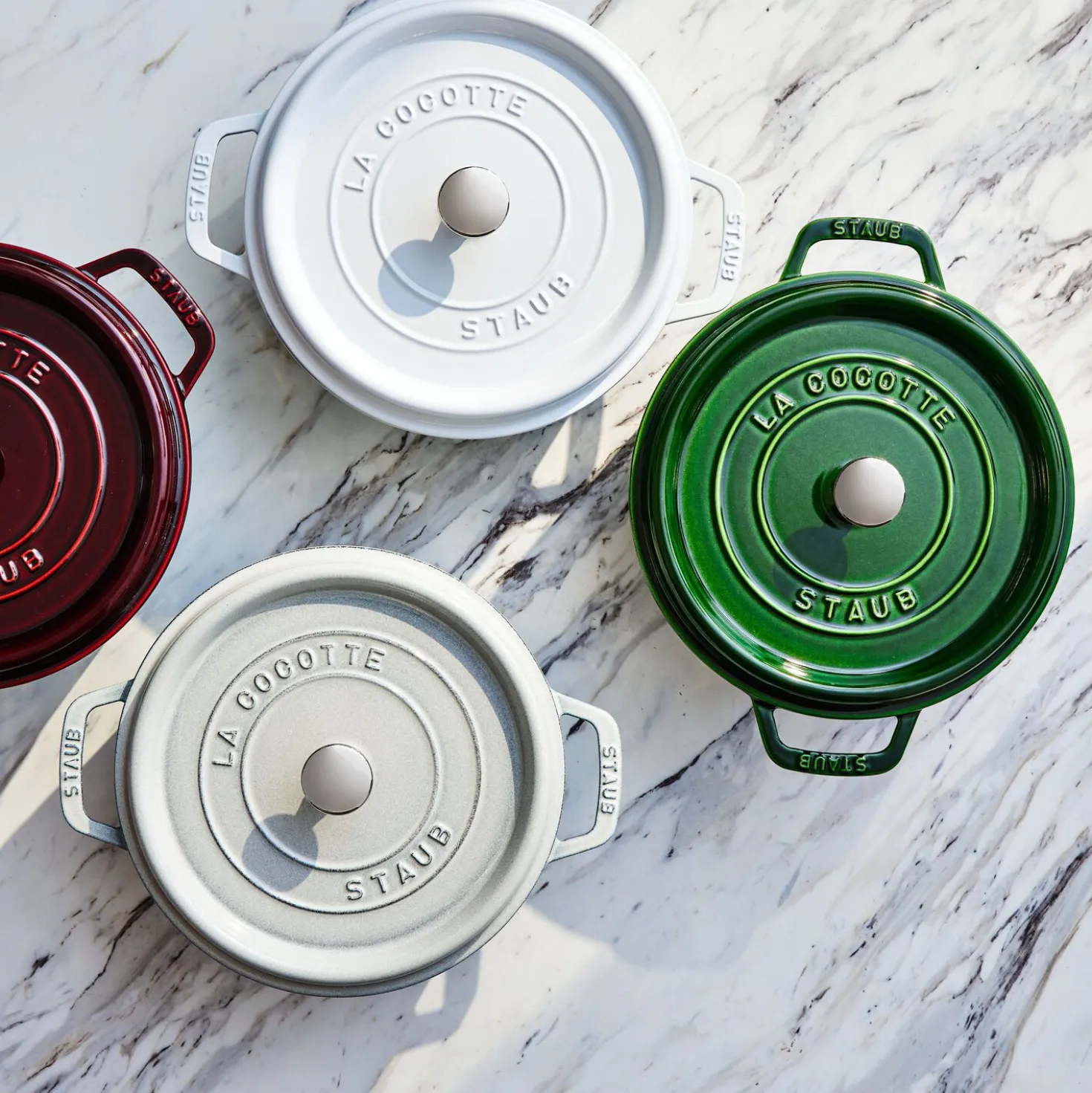 Cocotte 24 cm, Rond(e), Basilic, Fonte