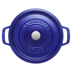 Cocotte 28 cm, Rond(e), Bleu intense, Fonte