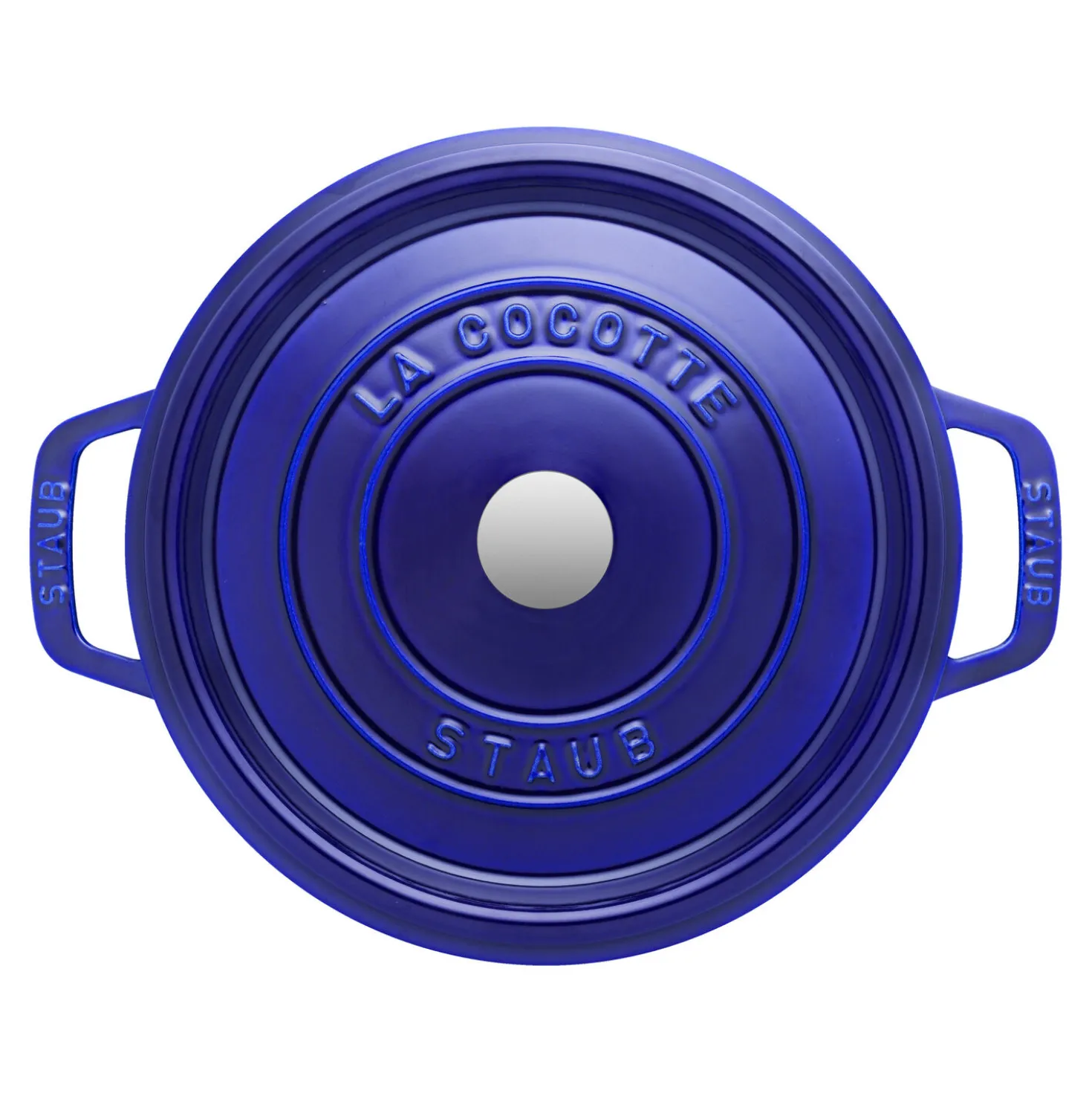 Cocotte 28 cm, Rond(e), Bleu intense, Fonte