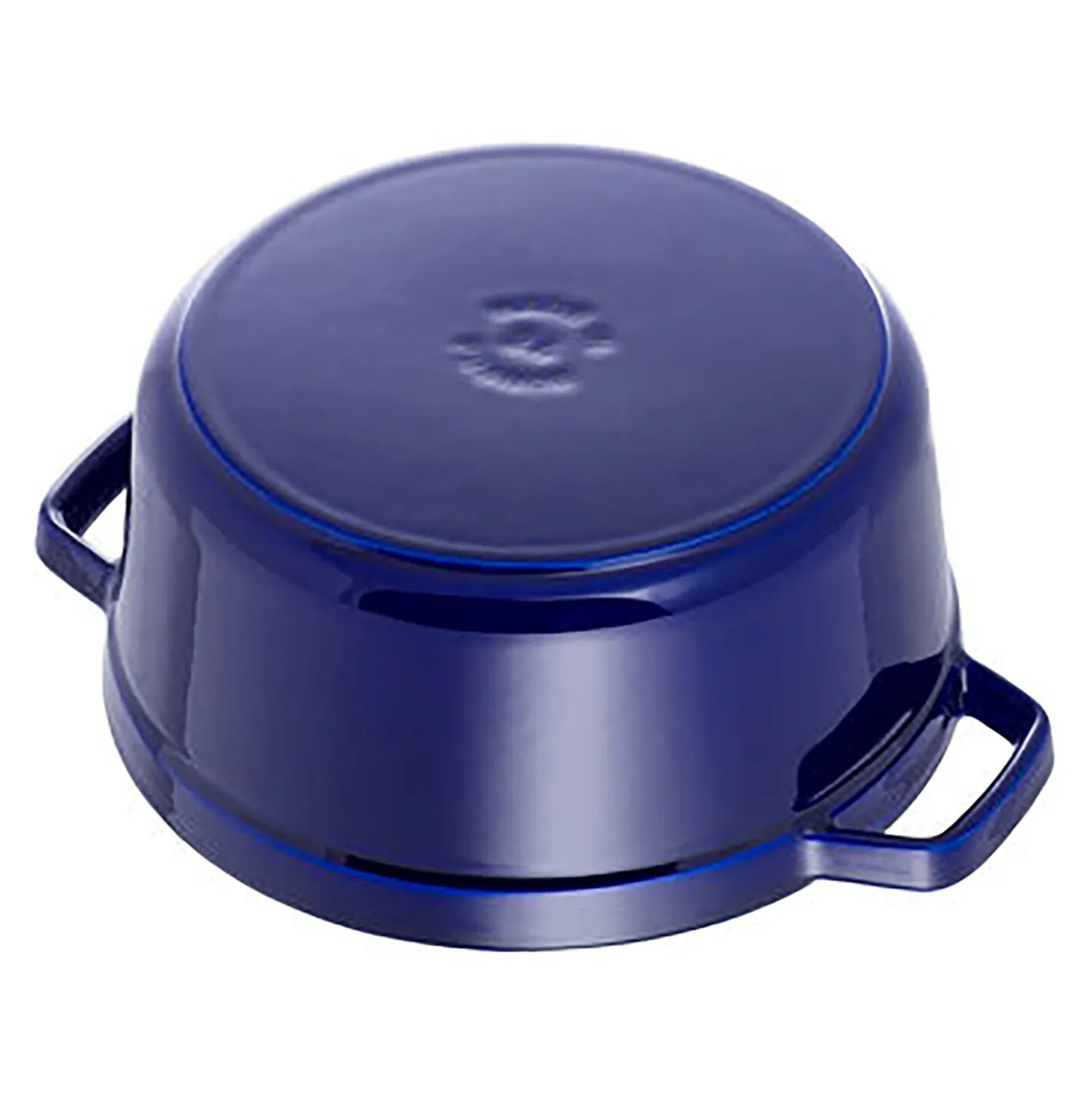 Cocotte 26 cm, Rond(e), Bleu intense, Fonte