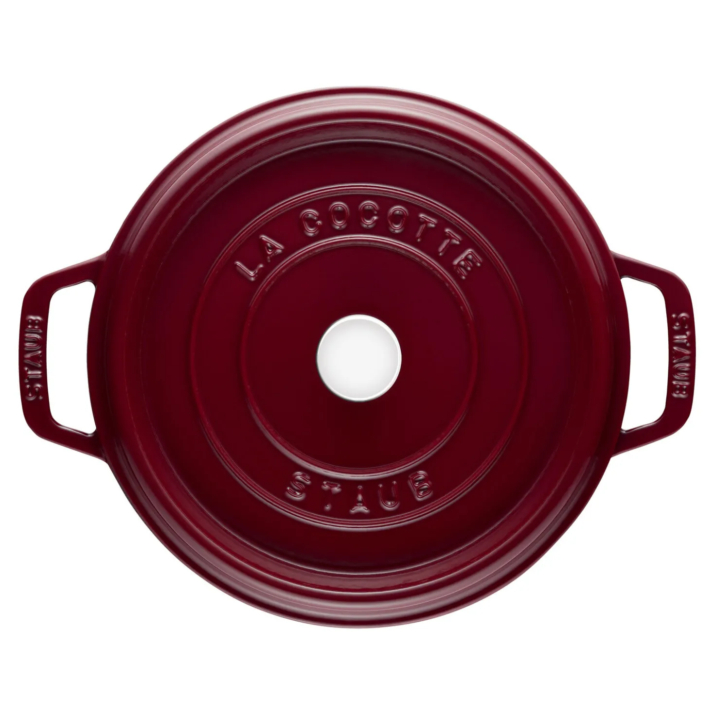 Cocotte 24 cm, Rond(e), Bordeaux, Fonte